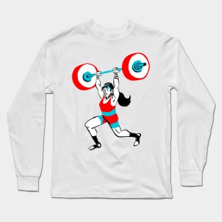 Female Weightlifter Long Sleeve T-Shirt